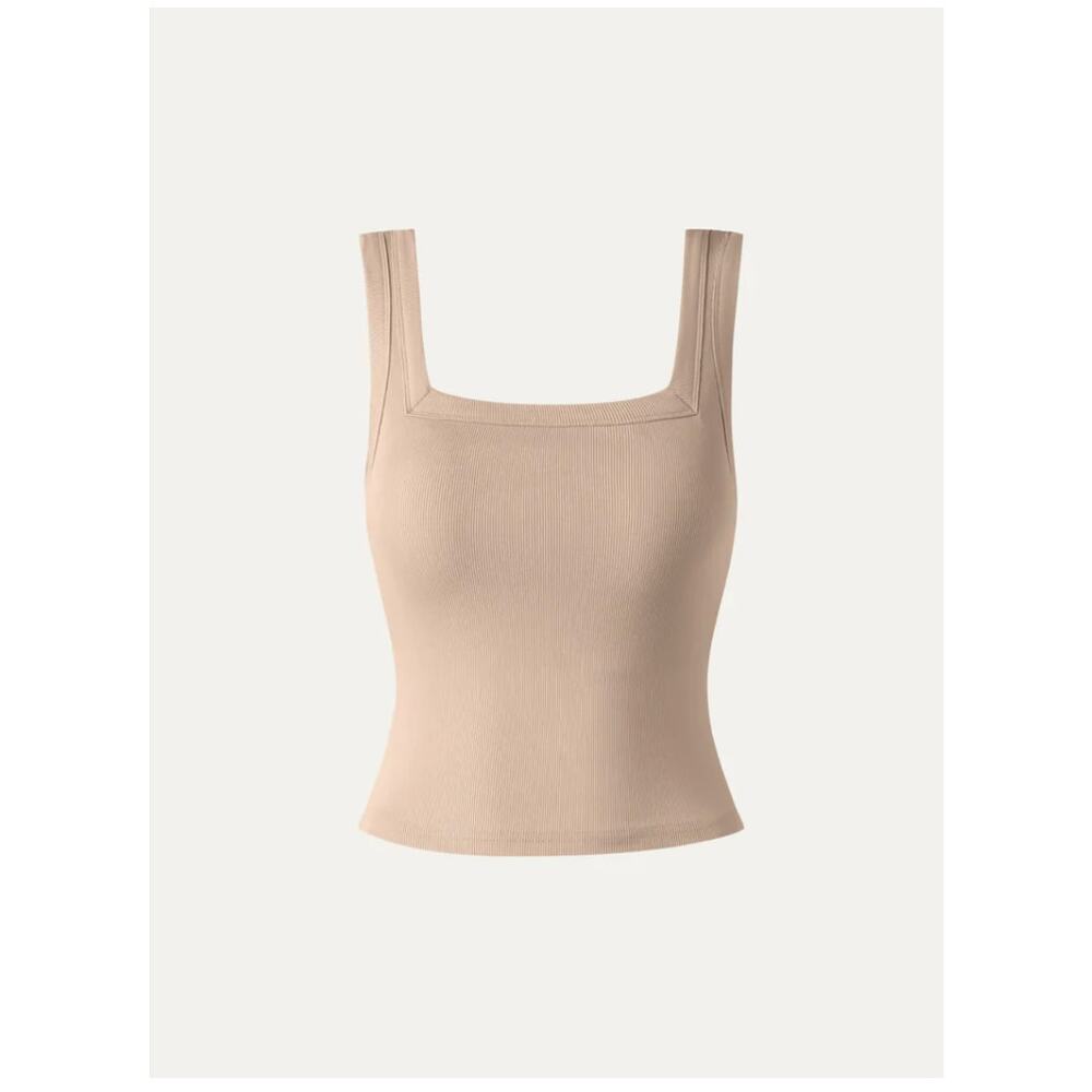 OGL Slinky Square Open-Back Bra Tank Top NWT SIZE S CROPPED